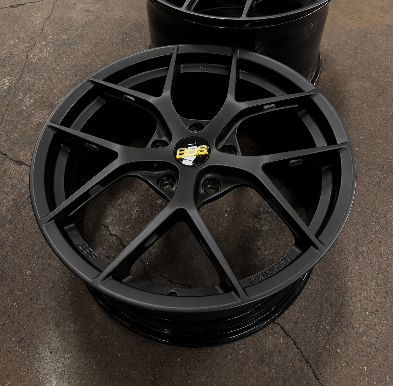 BBS FI-R style SATIN BLACK 18 inch aftermarket wheels set of 4