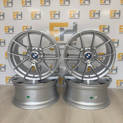 BMW 763M CS Style Alloy Wheels – Satin Silver – 18" & 19" – 5x120