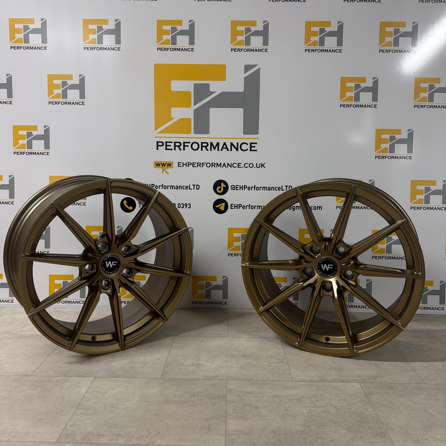 18” Wheelforce CF.3-FFR Alloy Wheels - For BMW VW– Satin Bronze – 18x8.0 5x120