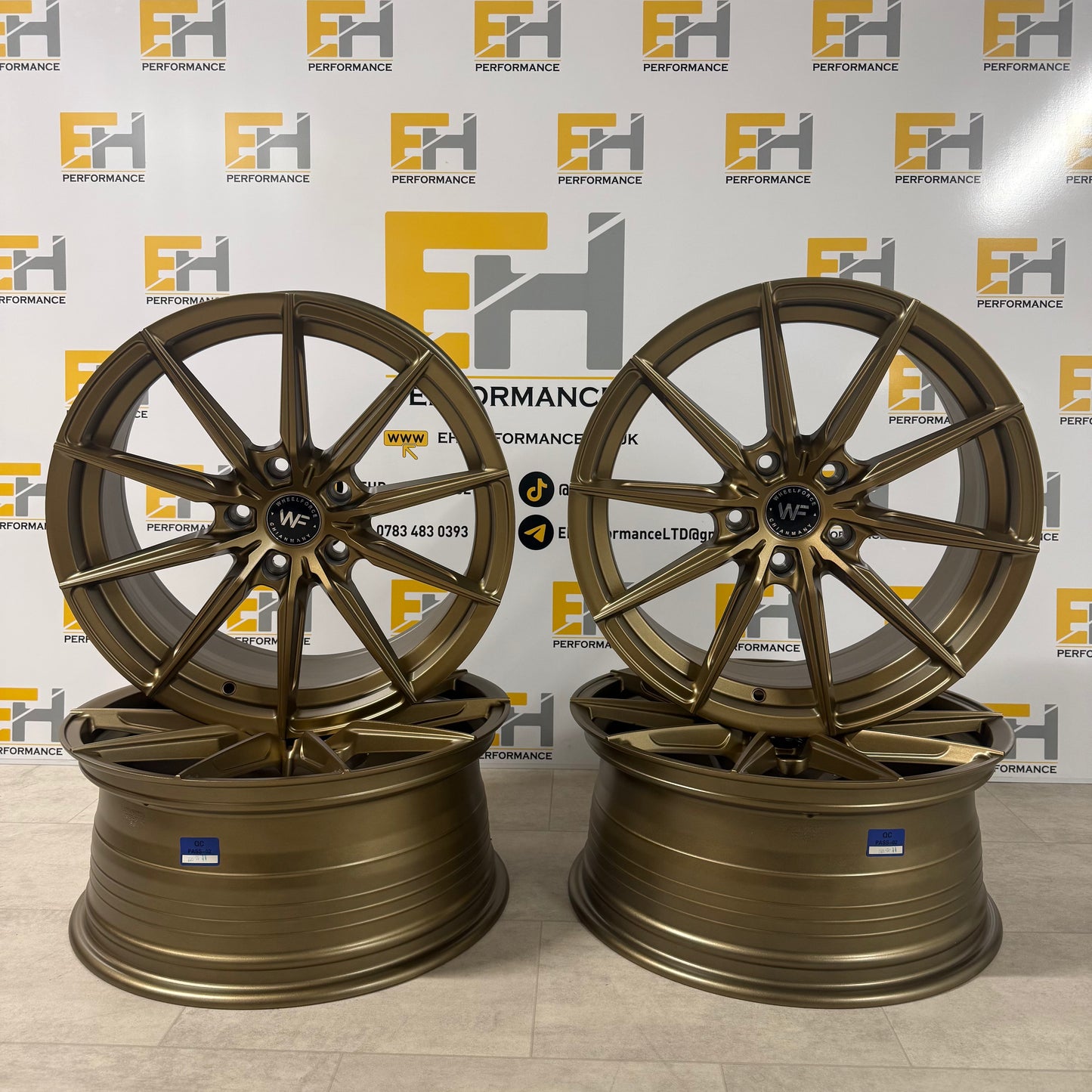 18” Wheelforce CF.3-FFR Alloy Wheels - For BMW VW– Satin Bronze – 18x8.0 5x120