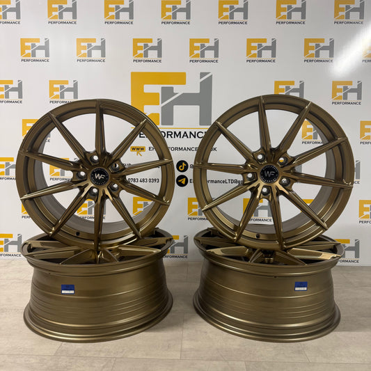 18” Wheelforce CF.3-FFR Alloy Wheels - For BMW VW– Satin Bronze – 18x8.0 5x120