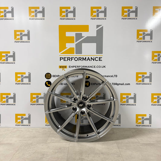 Wheelforce CF3 FFR Style Alloy Wheels – Silver – 18” & 19” Staggered – 5x112 & 5x120 – Performance Fitment Set
