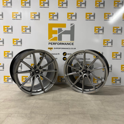 Wheelforce CF3 FFR Style Alloy Wheels – Silver – 18” & 19” Staggered – 5x112 & 5x120 – Performance Fitment Set