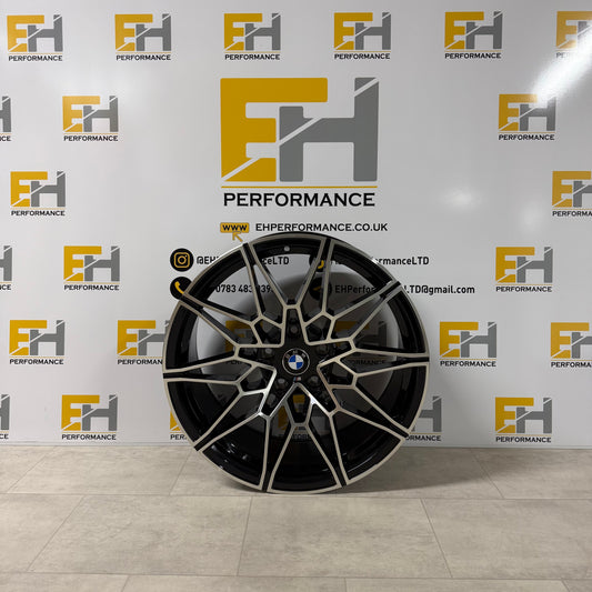 826M CS Style Alloy Wheels – Gloss Black Machine Finish – Fits BMW M2, M3, M4 & 5x112/5x120 Models – 19”