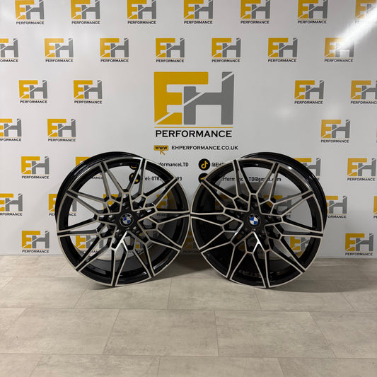 826M CS Style Alloy Wheels – Gloss Black Machine Finish – Fits BMW M2, M3, M4 & 5x112/5x120 Models – 19”