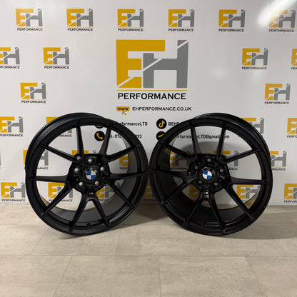 763M CS Style Alloy Wheels – Satin Black – Fits BMW 5x120 Models – 18” & 19”