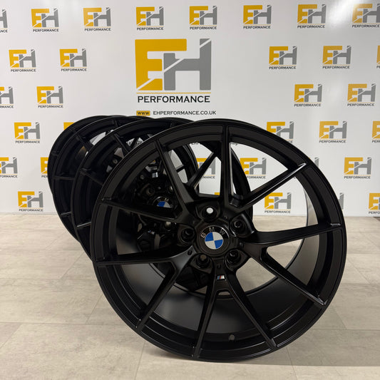 763M CS Style Alloy Wheels – Satin Black – Fits BMW 5x120 Models – 18” & 19”