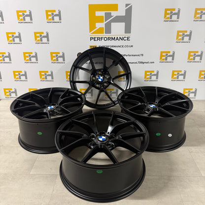 763M CS Style Alloy Wheels – Satin Black – Fits BMW 5x120 Models – 18” & 19”