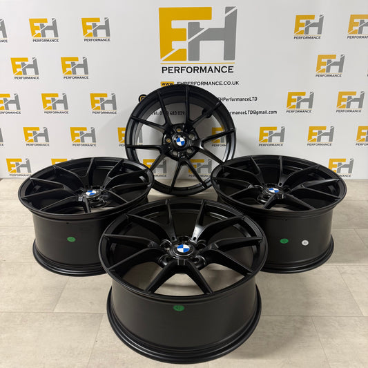 763M CS Style Alloy Wheels – Satin Black – Fits BMW 5x120 Models – 18” & 19”