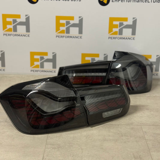 BMW F30 GTS Style LED Tail Lights | Clear Lens | Plug & Play | Dynamic Indicators
