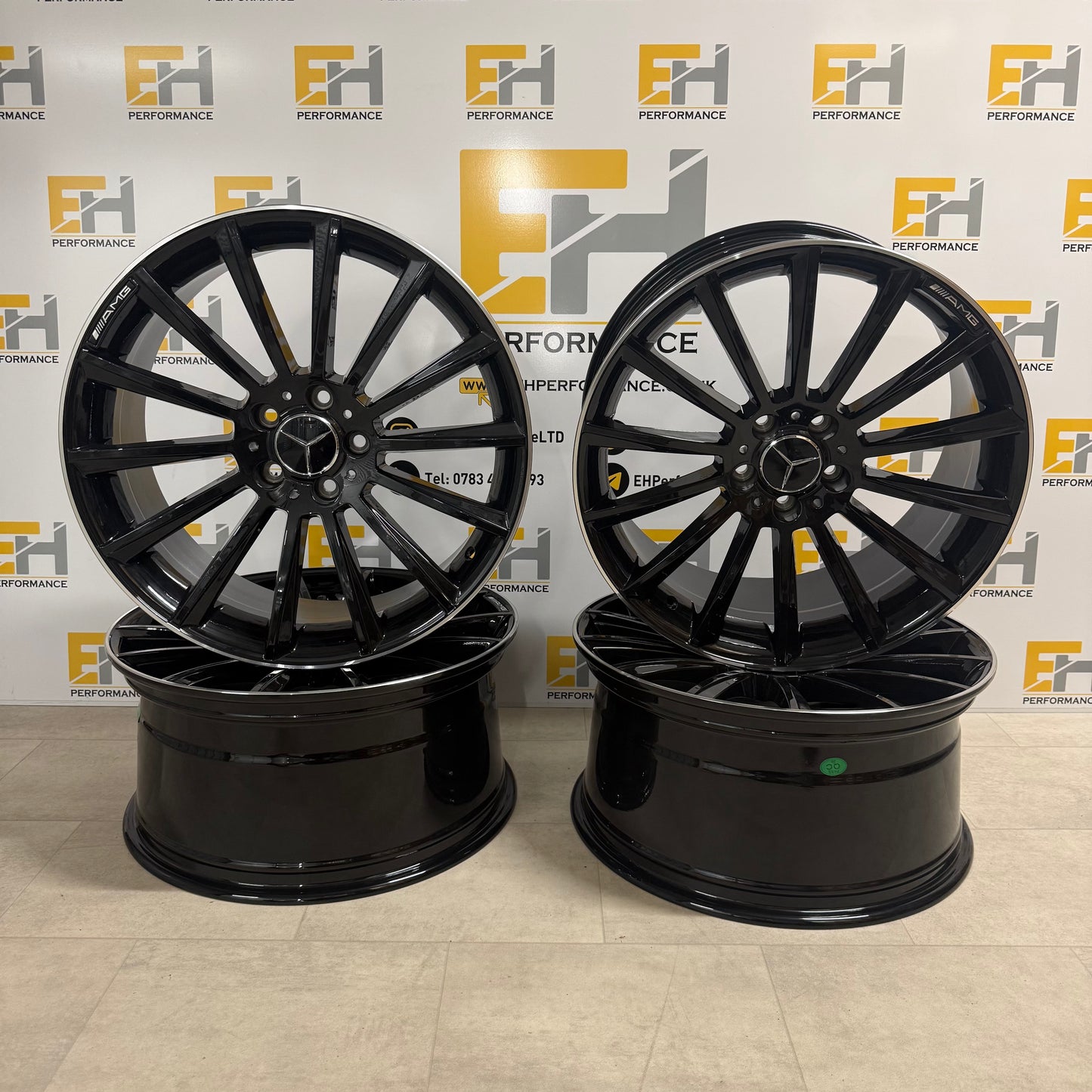 Mercedes AMG Style Alloy Wheels – Gloss Black – 19" 5x112